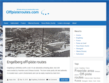Tablet Screenshot of offpisteroutes.com